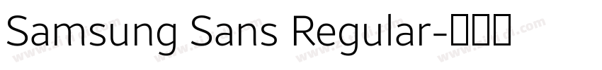 Samsung Sans Regular字体转换